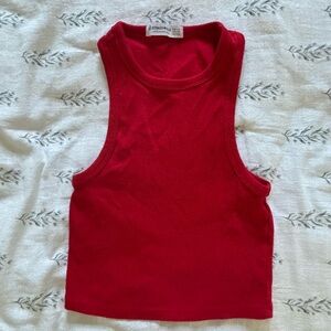 Stradivarius Bold Red Tank Top
